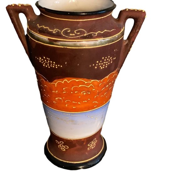 Vtg Satsuma Hand Painted Japanese Geisha Vase {30% off when bundled} - Picture 2 of 4